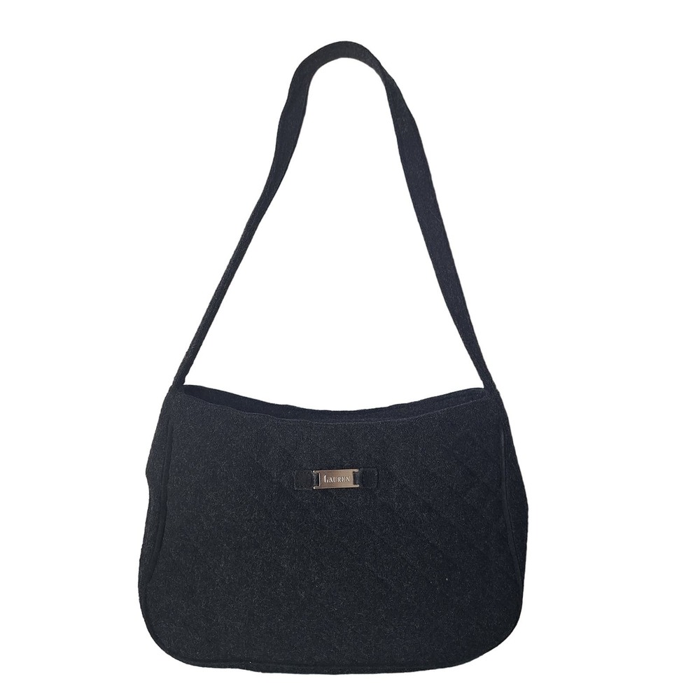 Lauren Ralph Lauren quilted wool blend mini bag